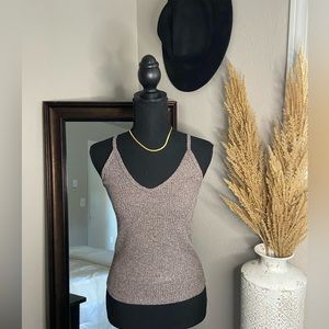 Ribbed crop tank top